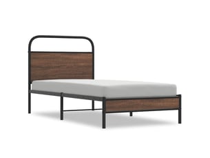 Lit simple 100x200 cm    coloris marron