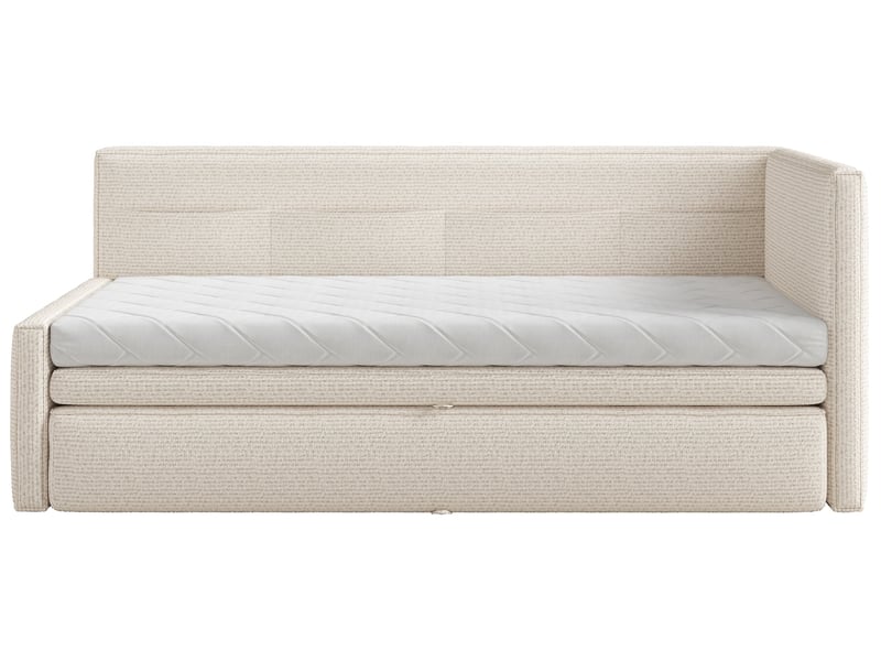  Selsey nesmi - lit rembourré - 90x200 cm - tissu tressé beige clair Nesmi - Conforama A