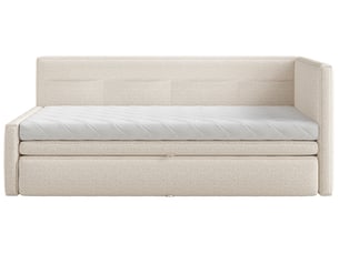 Lit simple 90x200 cm SELSEY Nesmi coloris beige