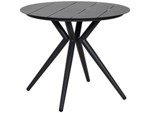 Table en aluminium gris 90x75 cm