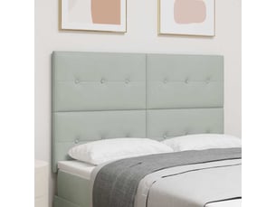 Tete de lit A poser largeur 144 cm <strong></strong> <strong></strong> argenté