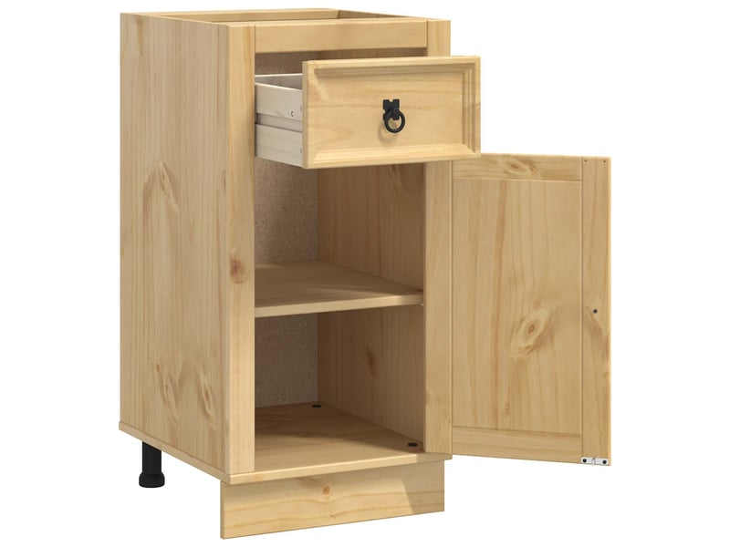  Armoire de cuisine, armoire ski brun miel 40x46x81,5cm pin massif  - Conforama E