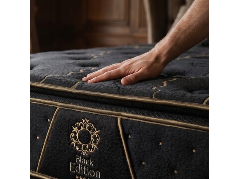  Matelas mémoire de forme 34 cm black edition 160x200 3MA193.1620 - Conforama D