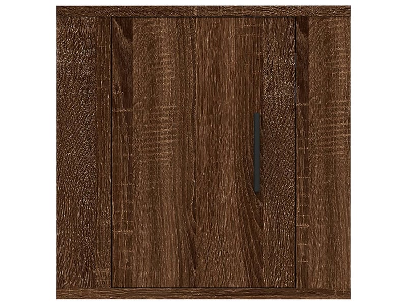  Lot de 2 meuble tv mural, meuble tv suspendu chêne marron 40x34,5x40 cm  - Conforama E