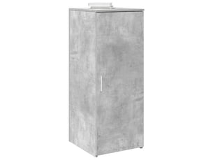 Armoire de rangement, rangement bureau gris béton 40x45x103,5cm bois d'ingénierie