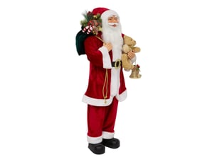 Père noël gava rouge h. 120 cm