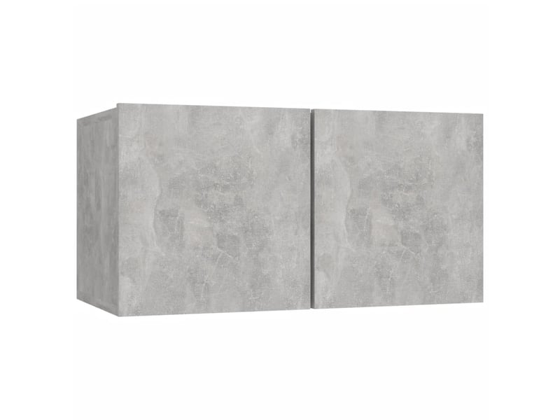  Ensemble de meubles tv 5 pcs gris béton bois d'ingénierie shl44837  - Conforama E