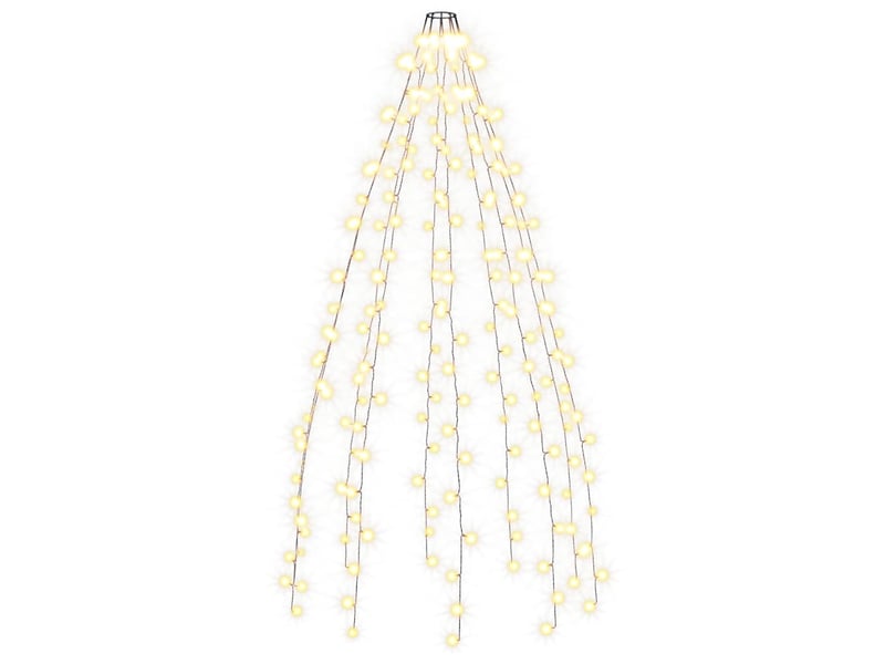  Guirlande lumineuse d'arbre de noël avec 210 led 210 cm  - Conforama A
