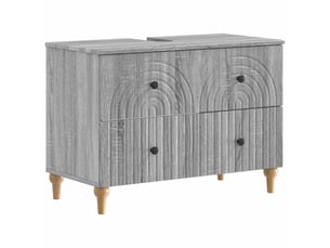 Meuble sous lavabo de salle de bain alkmaar sonoma gris cf64812
