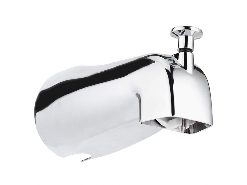  Robinet de baignoire mural galvanisé avec bec de baignoire dissimulé et inverseur rétractable pour salle de bain  - Conforama A