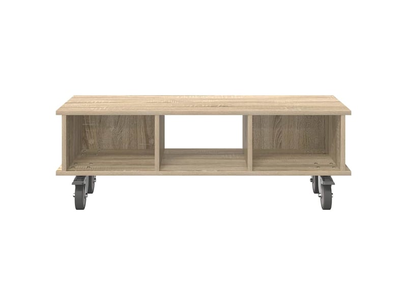  Meuble tv - banc tv - meuble de rangement 100 x 35 x 35 cm chêne sonoma bois d'ingénierie  - Conforama E