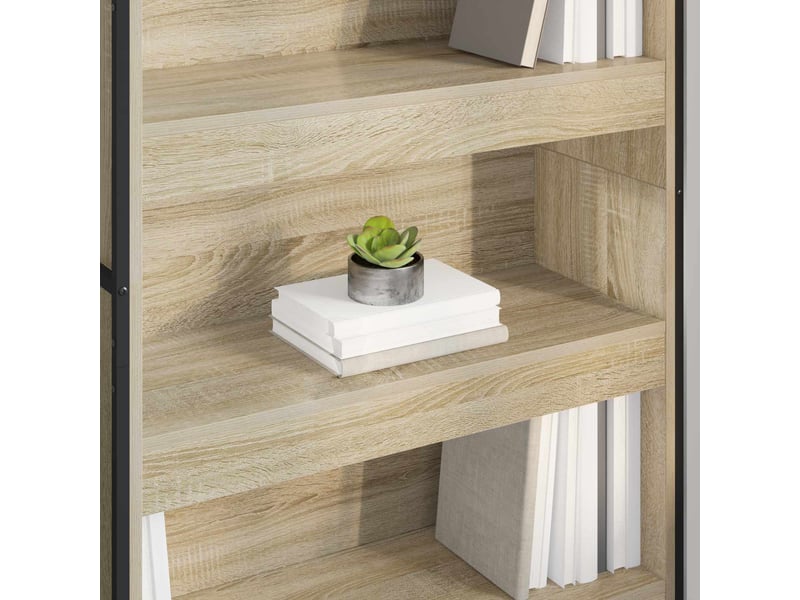Bibliothèque, armoire à livres 80 x 30 x 189,5 cm bois d'ingénierie sonoma - Conforama D