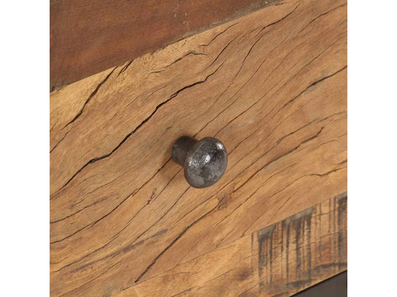  Table basse - table de salon - table à thé 100x50x45 cm bois de récupération massif  - Conforama D