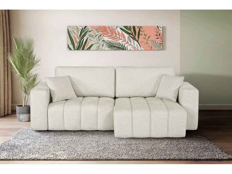  Canapé d'angle beige convertible 3 place  - Conforama Y