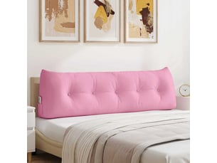 Coussin de dos, coussin de dossier rose 160 x 24 x 50 cm tissu cf54972