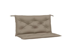 Lot de 2 coussins de banc jardin, coussins d'assise taupe 100x50x7 cm tissu oxford cf58740