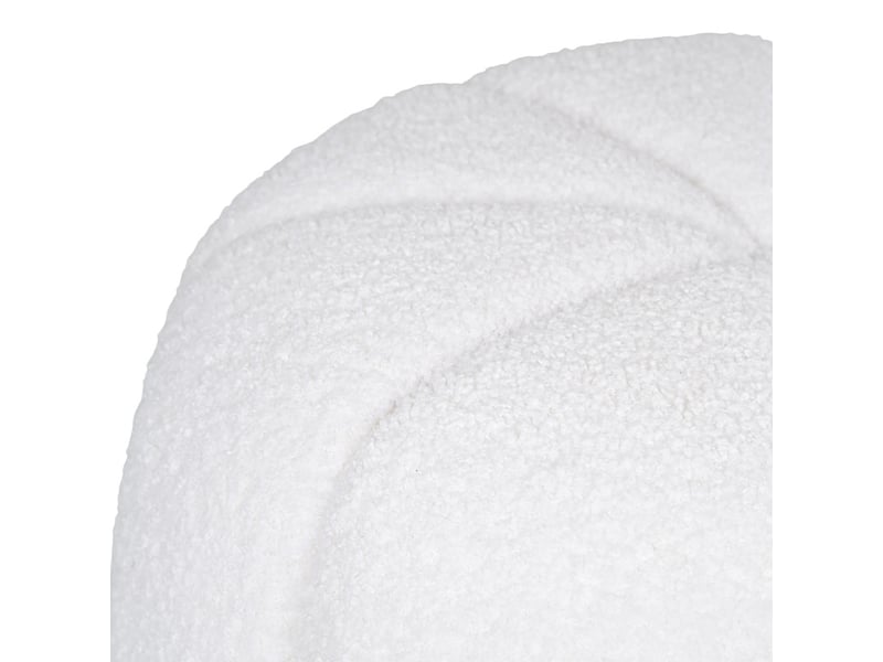 Loom-pouf écru ø48 cm  - Conforama C