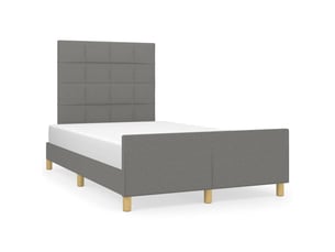 Lit 2 places 120x190cm    coloris gris