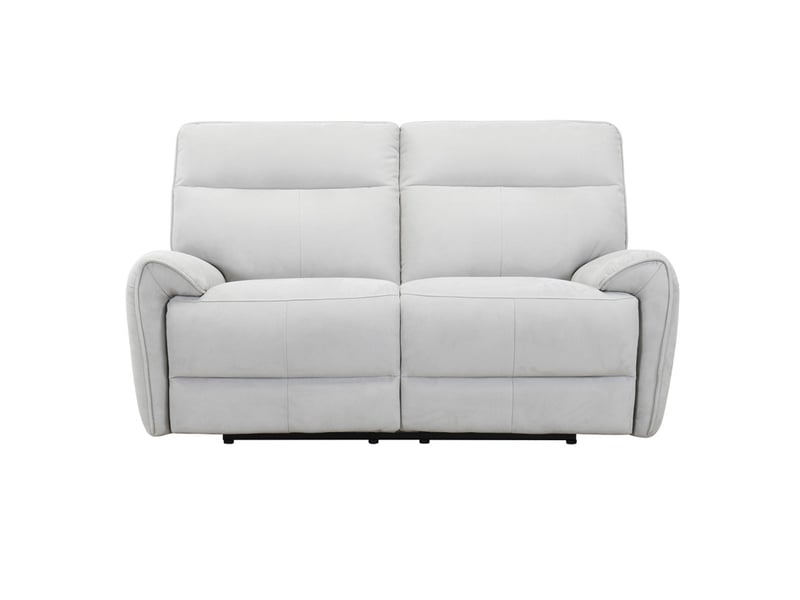  Canapé relax motorisé 2 pl en tissu microfibre gris clair – connor  - Conforama C