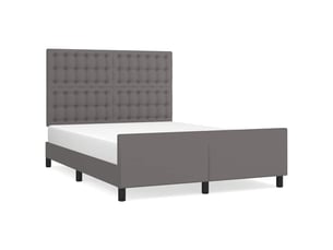 Lit 2 places 140x200 cm    coloris gris