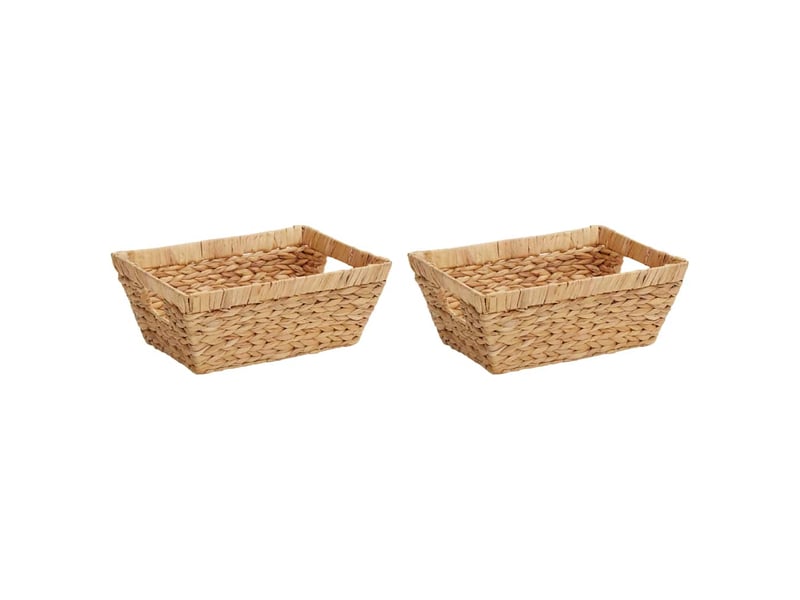  Paniers de rangement 2 pcs jacinthe d'eau 38x28x15 cm  - Conforama A