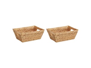 Paniers de rangement 2 pcs jacinthe d'eau 38x28x15 cm