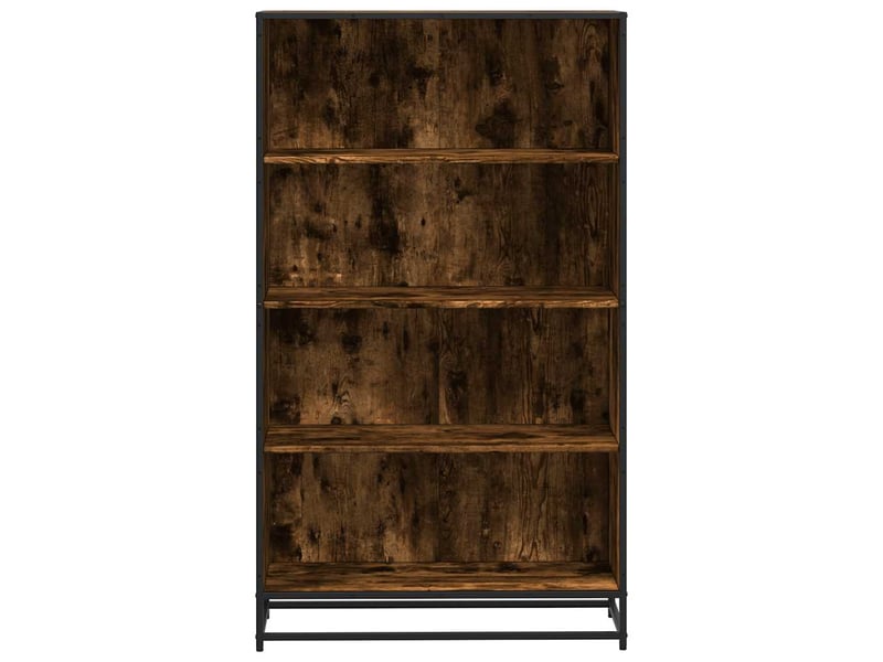  Bibliothèque, étagère de rangement chêne fumé 80,5x35x139 cm bois d'ingénierie  - Conforama D