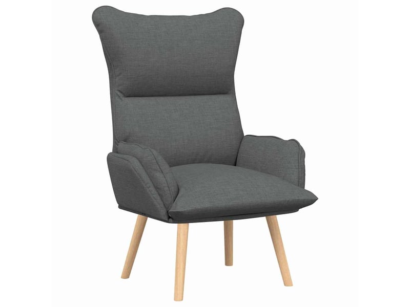  Fauteuil salon, fauteuil relax gris foncé 69 x 74 x 93 cm tissu et contreplaqué shl81191  - Conforama A