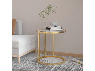 Table basse coloris orange