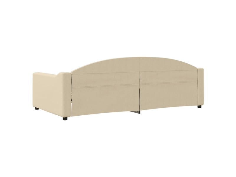  Lit simple- lit adulte -  lit de repos crème 100x200 cm tissu  - Conforama D