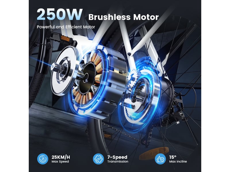  Iscooter ucitys velo electrique 1000 w, autonomie 100 km, pneus stables, freinage sur et couleur blanc iScooter - Conforama E