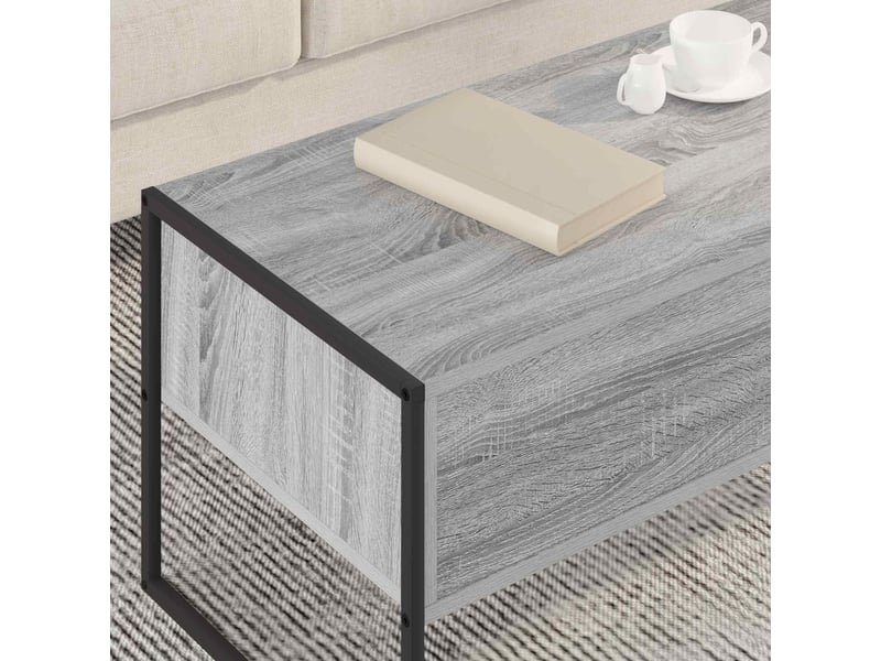  Table basse - table de salon - table à thé gris sonoma 100 x 46 x 40 cm bois d'ingénierie  - Conforama D