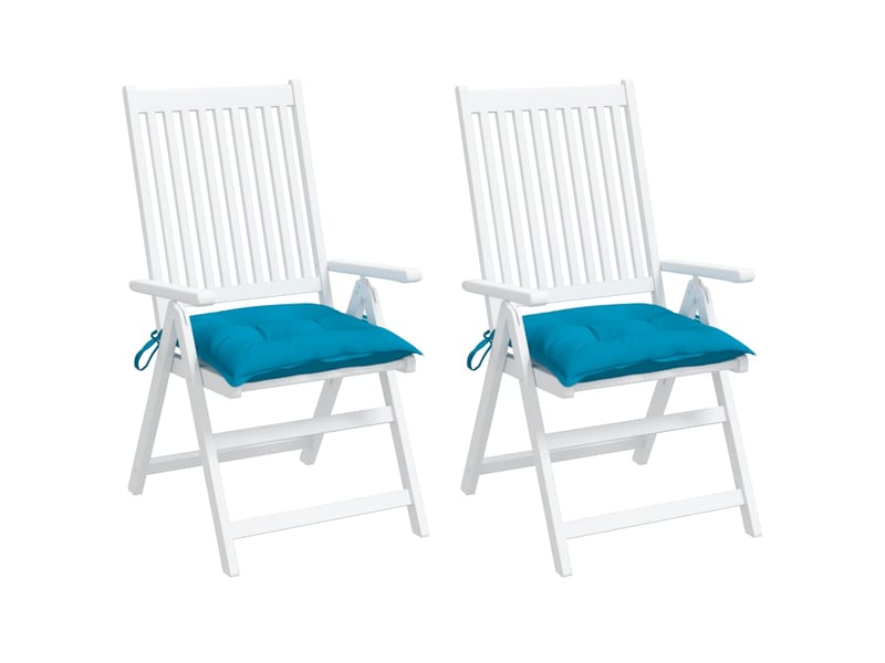  Lot de 2 coussins de palette, coussins de canapé bleu clair 50x50x7 cm tissu oxford cf59497  - Conforama D