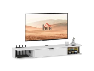 Meuble tv coloris blanc 120 cm PANGIVO  