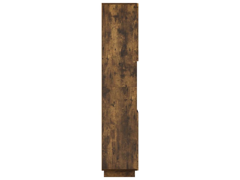 Meuble de rangement salle de bain chêne fumé 36.5x38x180 cm - Conforama E