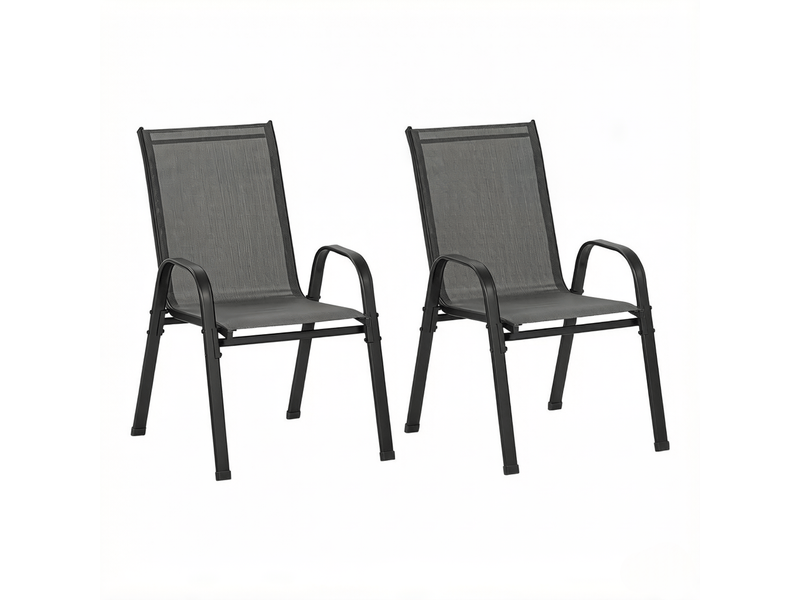  Chaise de jardin dossier haut structure empilable  - Conforama A