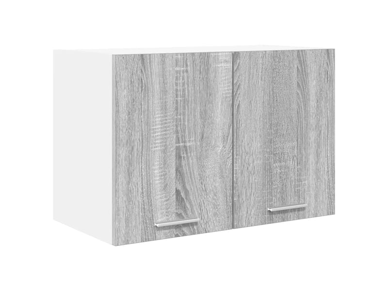  Lot de 2 armoires suspendues modernes 60 x 31 x 40 cm grand espace de rangement en bois d'ingénierie gris 02_0053220  - Conforama B