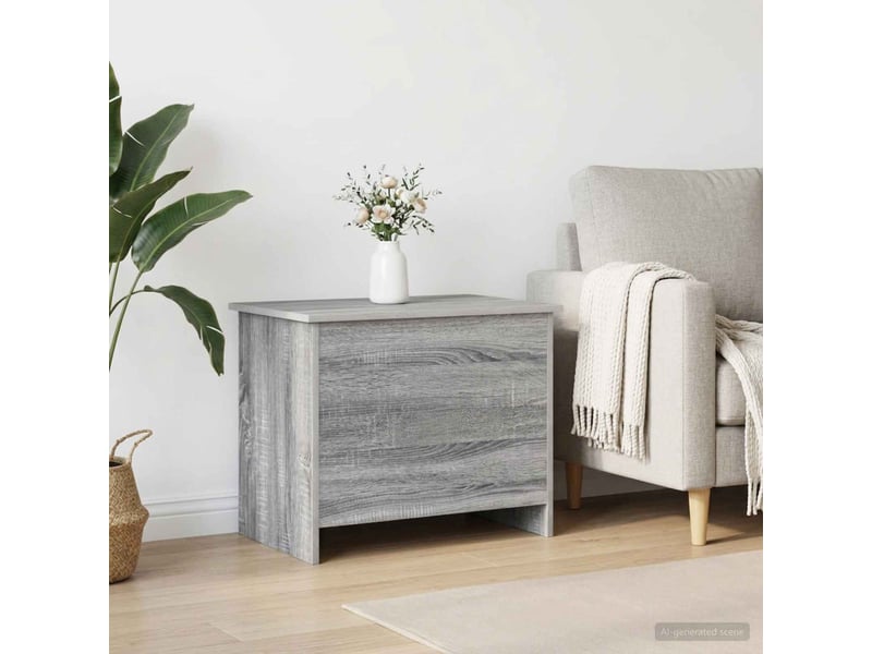 Coffre de rangement avec stockage sonoma gris 60x40x50 cm - Conforama B