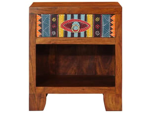 Lot de 2 table de chevet - cabinet de chevet - table de nuit 40x35x45 cm bois d'acacia massif