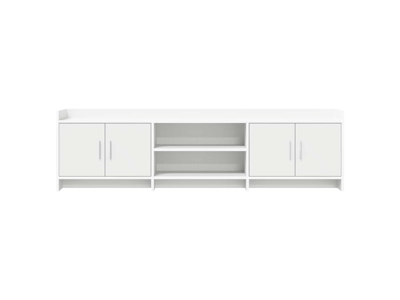  Meuble tv - banc tv - meuble de rangement 168 x 33 x 47 cm blanc bois d'ingénierie  - Conforama E