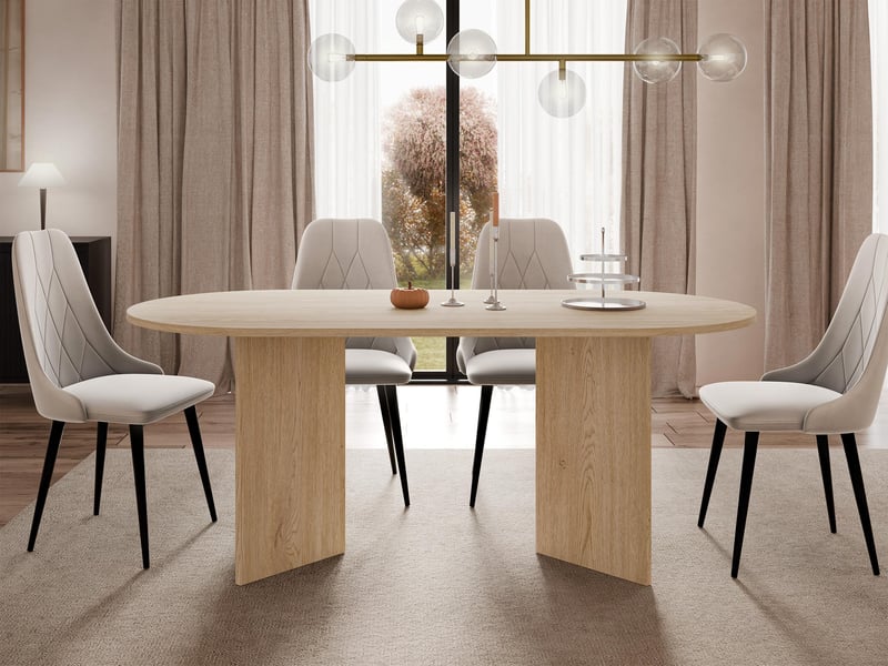  Table comfivo fungus, stratifié, stratifié, 75x90x185cm  - Conforama E