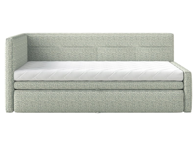  Selsey nesmi - lit rembourré - 90x200 cm - tissu tressé vert sauge Nesmi - Conforama A