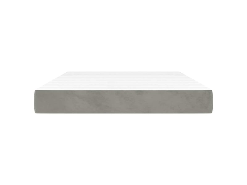  Matelas de lit à ressorts ensachés fermeté moyenne gris clair 140x200x20 cm shl62365  - Conforama C