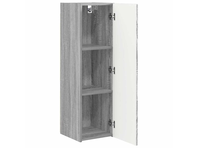  Meuble tv - banc tv - meuble de rangement mural 30 x 31 x 100 cm gris sonoma bois d'ingénierie  - Conforama E