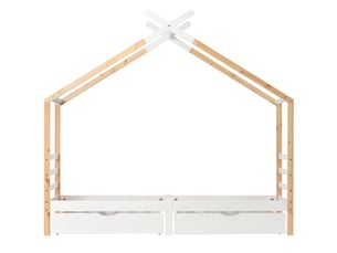 Lit avec rangement 90x200 cm <strong>DZMDIP</strong>  <strong></strong> coloris blanc