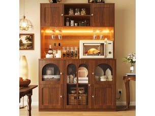 Buffet 0 porte(s) 0 tiroir(s) evarich - 120 cm coloris marron