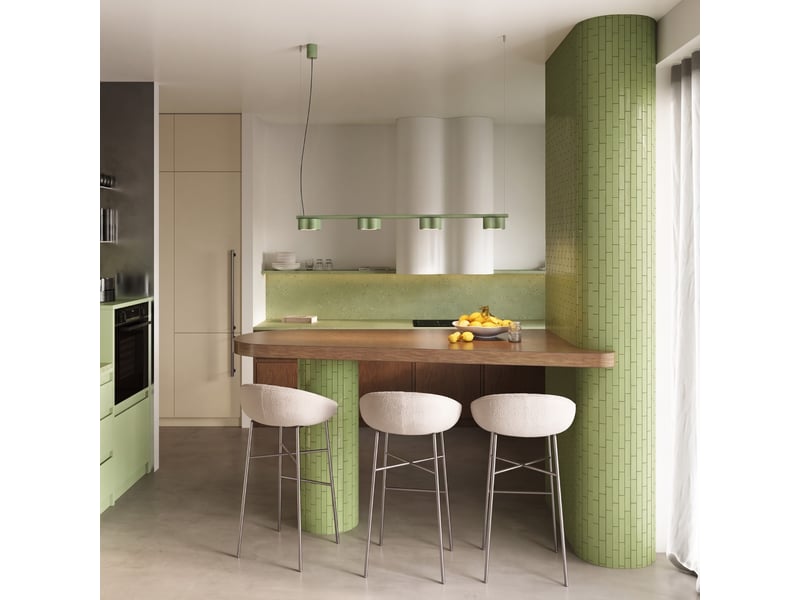  Lustre ovio 4 sauge gx53 aluminium moderne 208x122x12cm SL.3412 - Conforama B