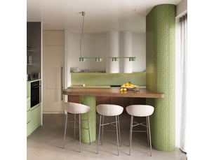 Lustre ovio 4 sauge gx53 aluminium moderne 208x122x12cm