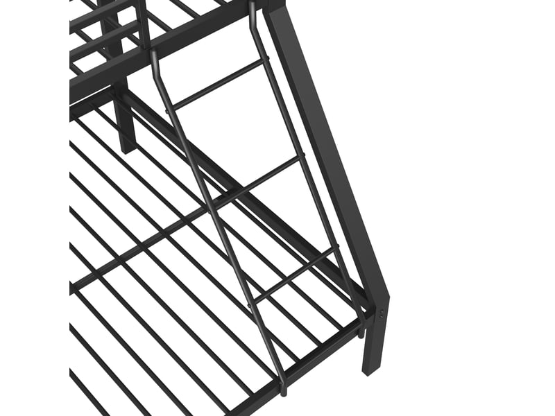  Lits superposés 90140 × 200 cm métal noir avec échelle réversible IKSETERA TRADING LTD - Conforama E