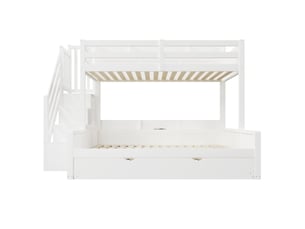 Lit superposé 140x200 cm <strong>LEYTN</strong>  <strong></strong> coloris blanc